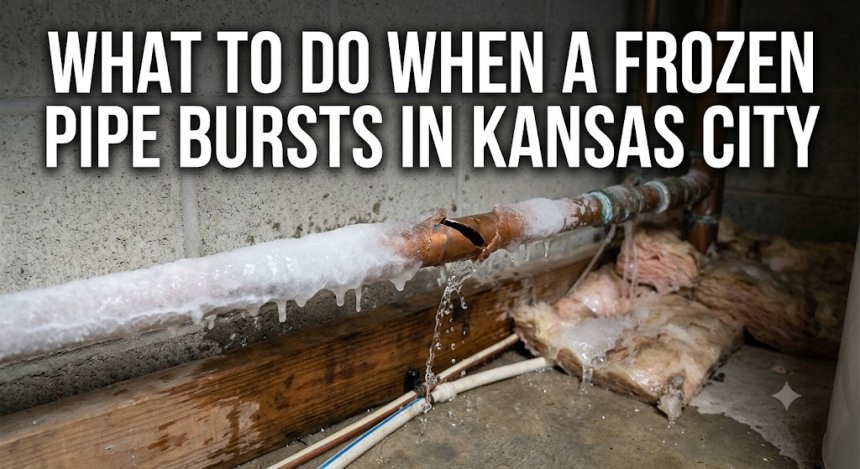 What to Do When a Frozen Pipe Bursts in Kansas City