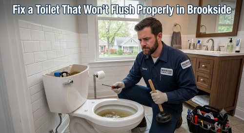 Fix a Toilet That Won't Flush Properly in Brookside