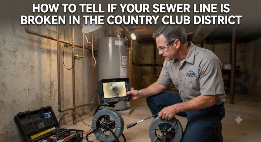Signs of a Broken Sewer Line in Country Club District KC