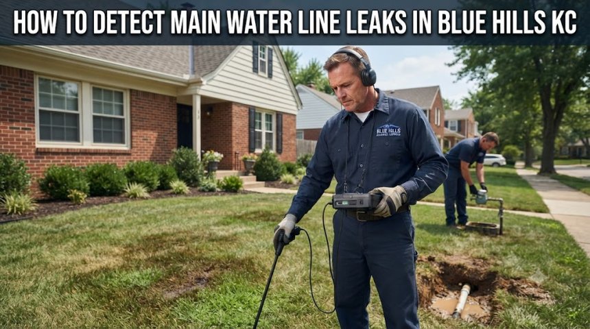 How to Detect Main Water Line Leaks in Blue Hills KC