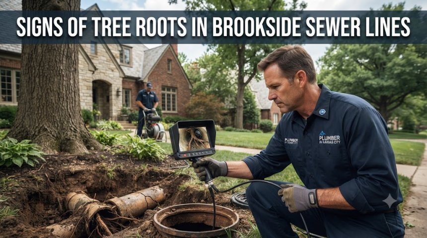 Signs of Tree Roots in Brookside Sewer Lines