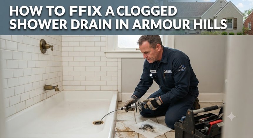How to Fix a Clogged Shower Drain in Armour Hills
